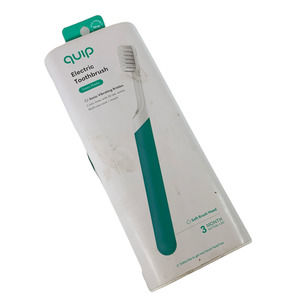 Quip Teal Electric Toothbrush, Batteries and Cover Included NIP